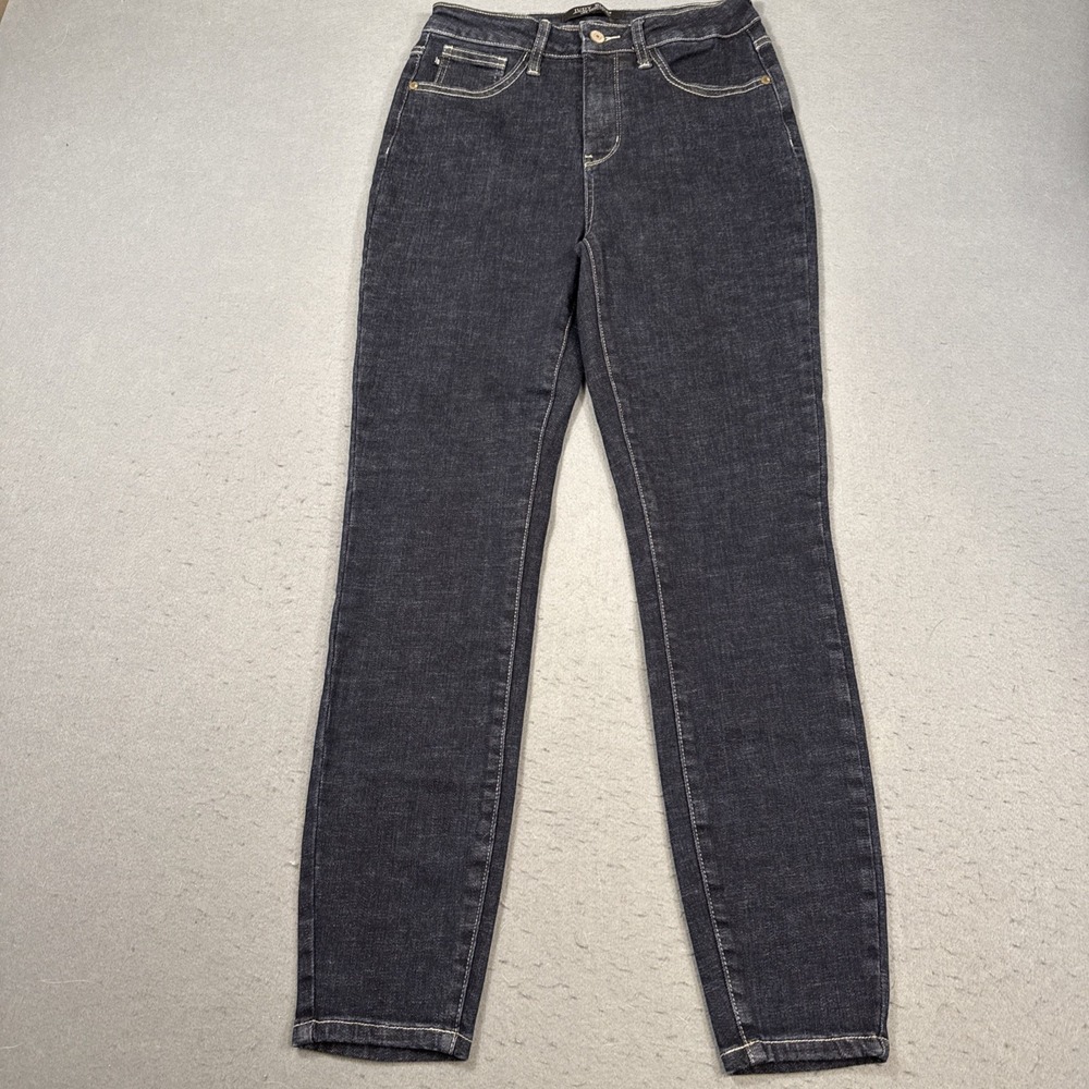 Judy Blue High Waisted Stretch Skinny Fit Jeans Size 5/27 (26x30) DARK WASH